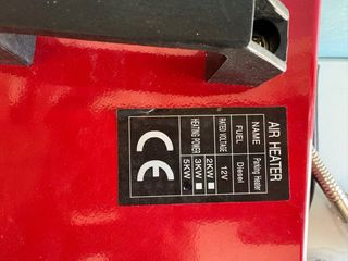 Calefacción Estacionaria Roja diesel