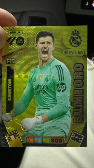 Cromo Panini Courtois Balón de Oro 521
