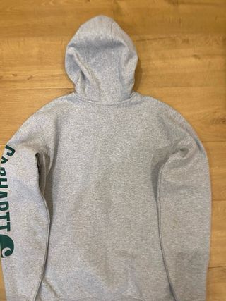 Sudadera Carhartt Gris Logo Manga Workwear