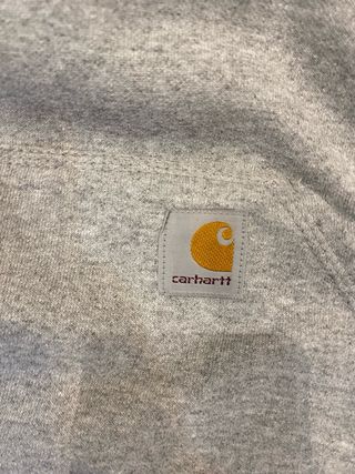 Sudadera Carhartt Gris Logo Manga Workwear
