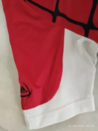 Camiseta Adidas Climacool Roja y Blanca.