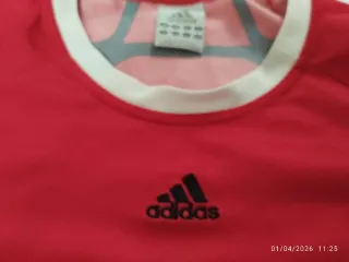 Camiseta Adidas Climacool Roja y Blanca.