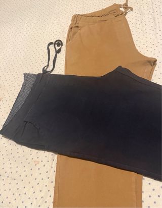 Lote 2 pantalones mujer Talla L Algodón