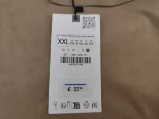 Vestido Zara largo camel