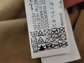 Vestido Zara largo camel