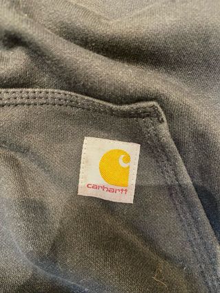 Sudadera Carhartt Negra Logo Pecho