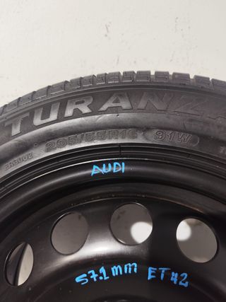 Llanta repuesto Audi/Seat Ibiza 5x100 de 16 pulga