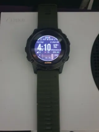 Garmin Fenix 5X Sapphire co. Correa verde