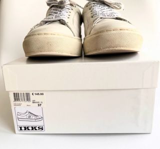 Zapatillas IKKS piel blancas