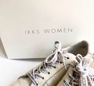 Zapatillas IKKS piel blancas
