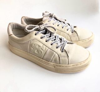 Zapatillas IKKS piel blancas