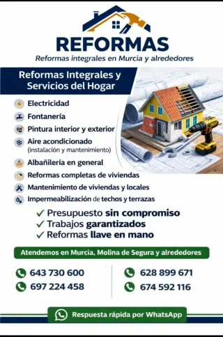 Reformas integrales y servicios del hogar