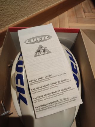 Casco Bici John Luck Blanco Como Nuevo | Talla M