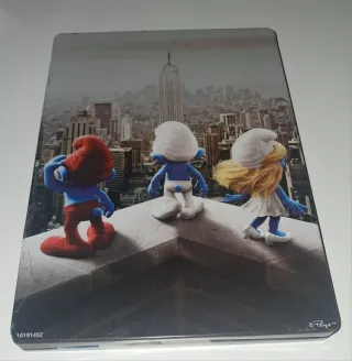 DVD Los Pitufos Película Caja Metal