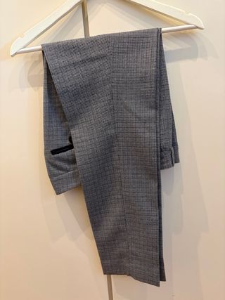 Abito Giacca Donna a Quadri Grigi Taglia 40