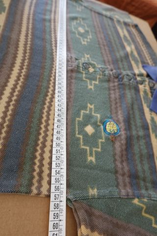 Camisa Polo Vintage 90s Aztec Oversize XL