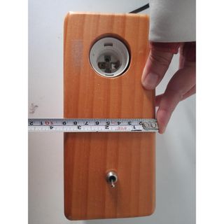 Lámpara madera mesa/pared