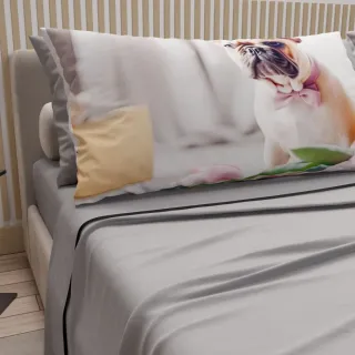 Set Lenzuola Cotone Tinta Unita Digitali