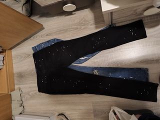 Vaqueros Bershka Hombre Negros Talla 38