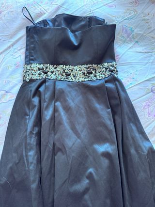 Vestido palabra de honor zara