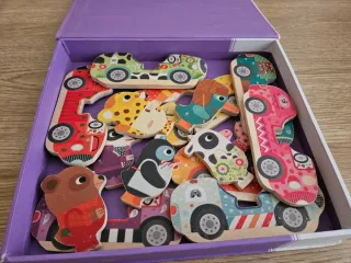 Puzzle Djeco Bolidanimo Madera Montessori