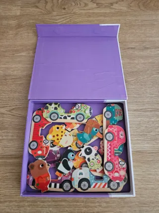 Puzzle Djeco Bolidanimo Madera Montessori