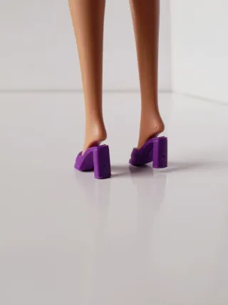 zoccoli Barbie viola