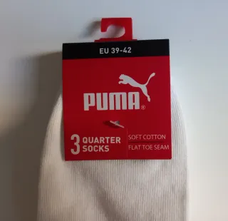 3 Pares Calcetines Puma Blancos EU 39-42