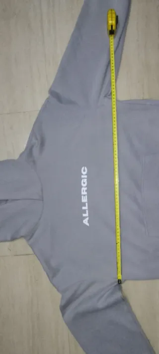 Sudadera gris con capucha juvenil talla S