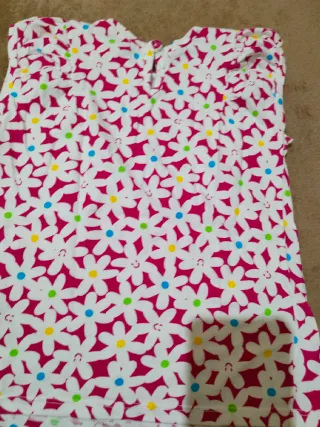 T-shirt cotone bambina fantasia fiori