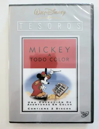 2 DVDS Tesoros Disney: Mickey A Todo Color. Vol 1