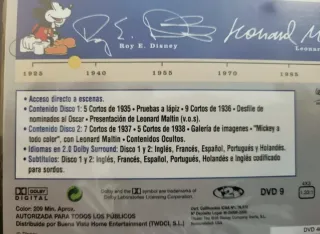 2 DVDS Tesoros Disney: Mickey A Todo Color. Vol 1
