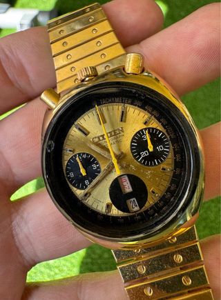 Reloj Citizen Bullhead Crono Automático Oro 14K