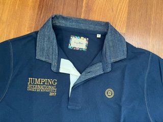 Polo Serge Blanco manga larga Talla M