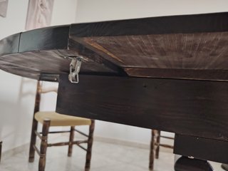 Tavolo rotondo legno massello con sei sedie
