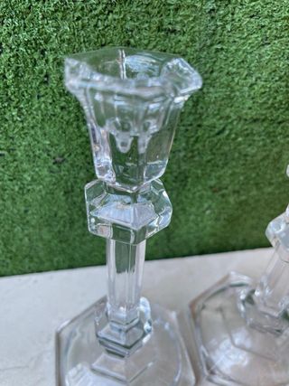 Set di 2 candelabri in cristallo V