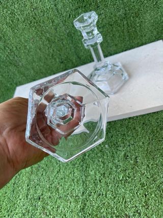 Set di 2 candelabri in cristallo V