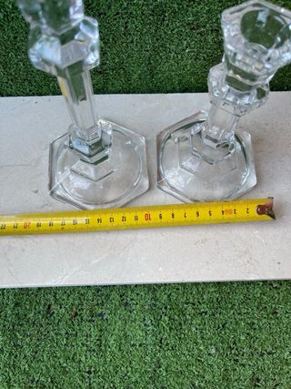 Set di 2 candelabri in cristallo V