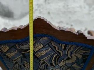 Pareja de sillones antiguos de madera maciza