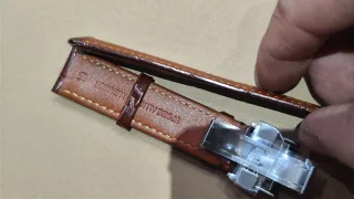 Correa Longines Piel Marrón 19mm