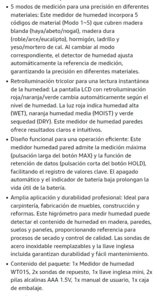 Medidor Humedad Porometisto WT01S