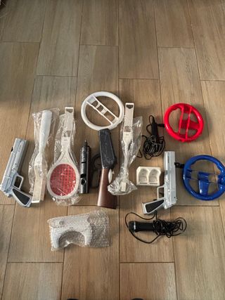 Accesorios Wii: Pistolas, Volantes, Raquetas