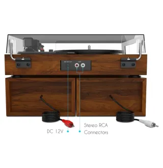 Giradischi con altoparlanti Wiibo Mustang 1970-BT con