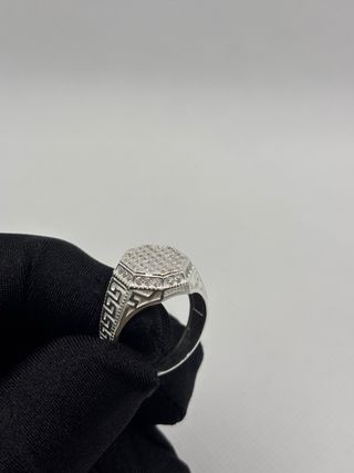 Anillo Plata 925 Circonitas Octogonal