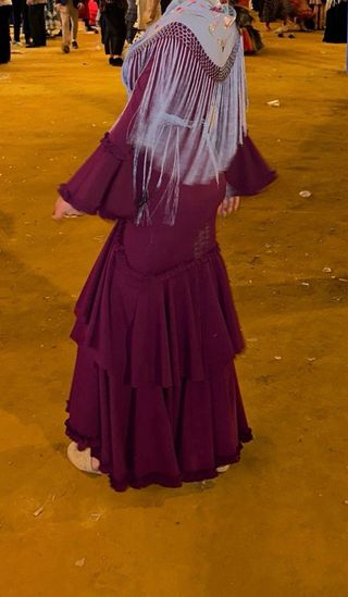 Traje Flamenca Buganvilla Volantes
