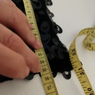 Top lentejuelas negro talla M