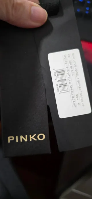 Borsa Pinko Love Bag con ricamo floreale. ORIGINALE