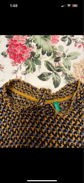 Vestido estampado talla M