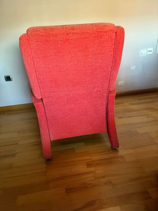 Butaca reclinable naranja