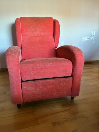 Butaca reclinable naranja